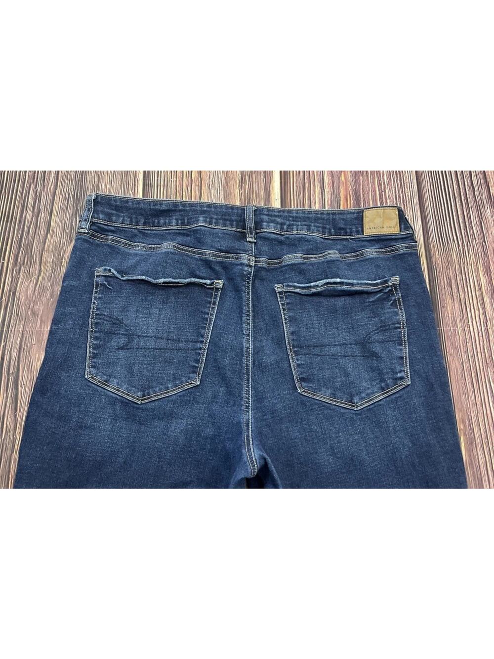 🌺 American Eagle Jeans Womens Size 18 Regular High Rise Skinny Kick Stretch